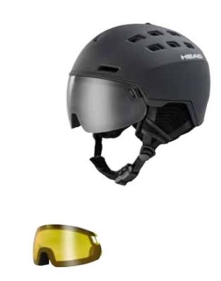 Превью  Шлем горнолыжный HEAD Radar 5K + Spare Lens Black (323211)